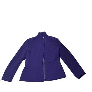 Kasper A.S.L Purple Blazer Classic Career Jacket women’s size 8